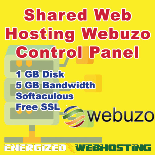 Simple Web Hosting, Webuzo control panel, shared hosting, 1 GB Disk