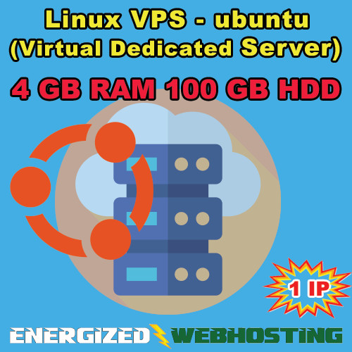 Ubuntu OS Virtual Dedicated Server – 4GB RAM, 100GB Disk Space USA